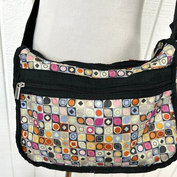 Braciano Women Everyday Crossbody Retro Purse Shoulder Bag Casual Black Colorful - Picture 6 of 7